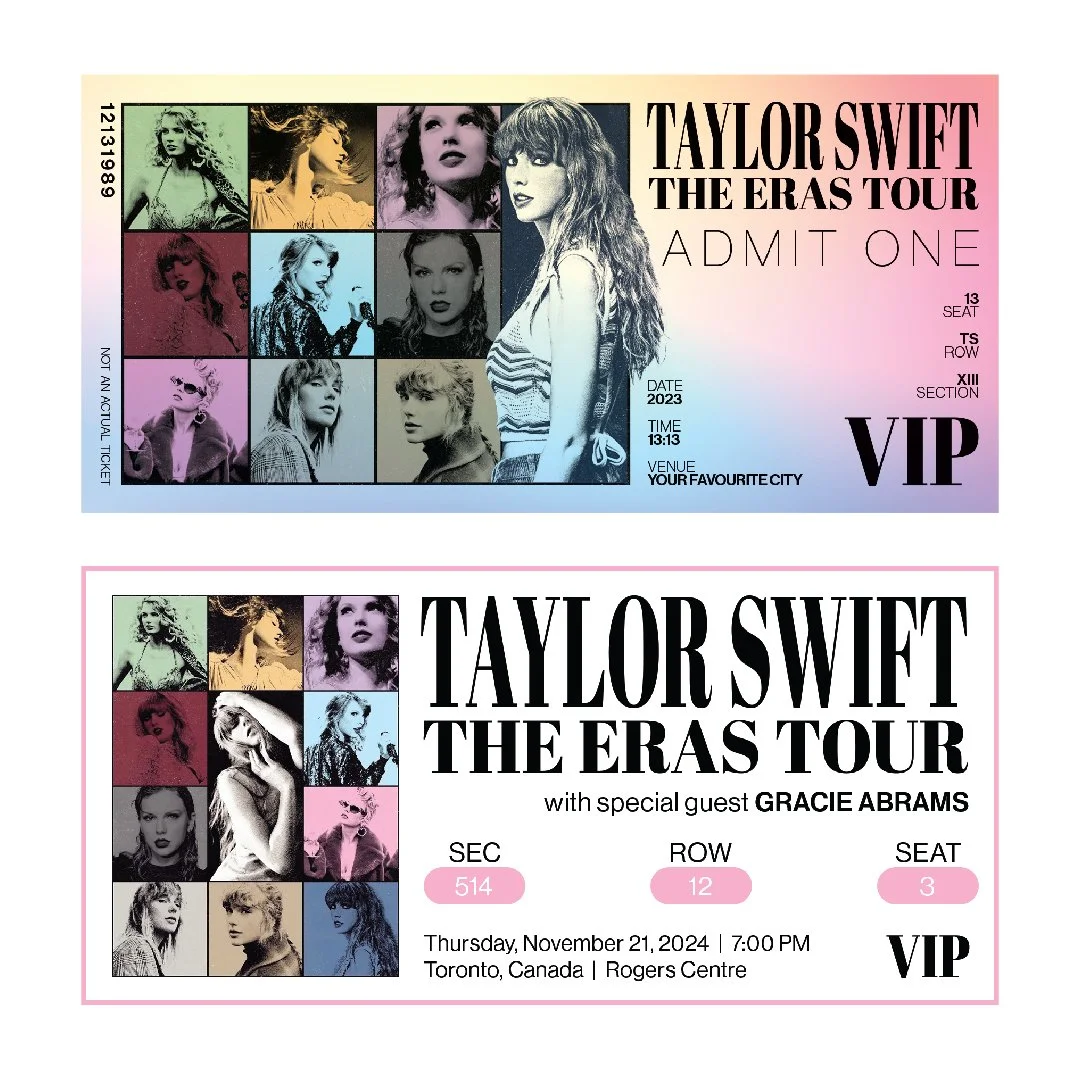 Taylor swift 公演チケット　VIP1   2/7 Taylor Swift VIP Ticket Stub Replica – FREE — Orion Taylor | Bold